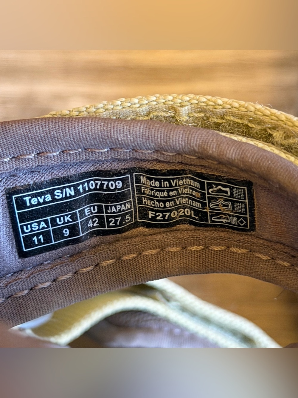 Teva Vibram Soles Universal Trail Sandals Womens Size 11 Sage Green - Picture 10 of 10
